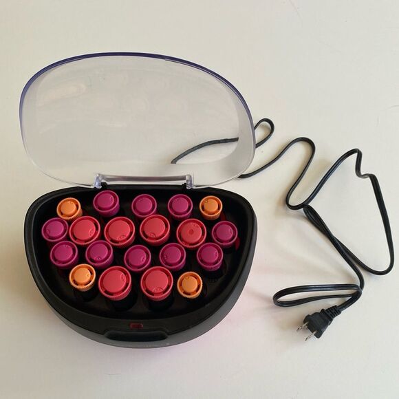 Remington H-5600 Flocked Hot Rollers Near New No Clips - Picture 3 of 9